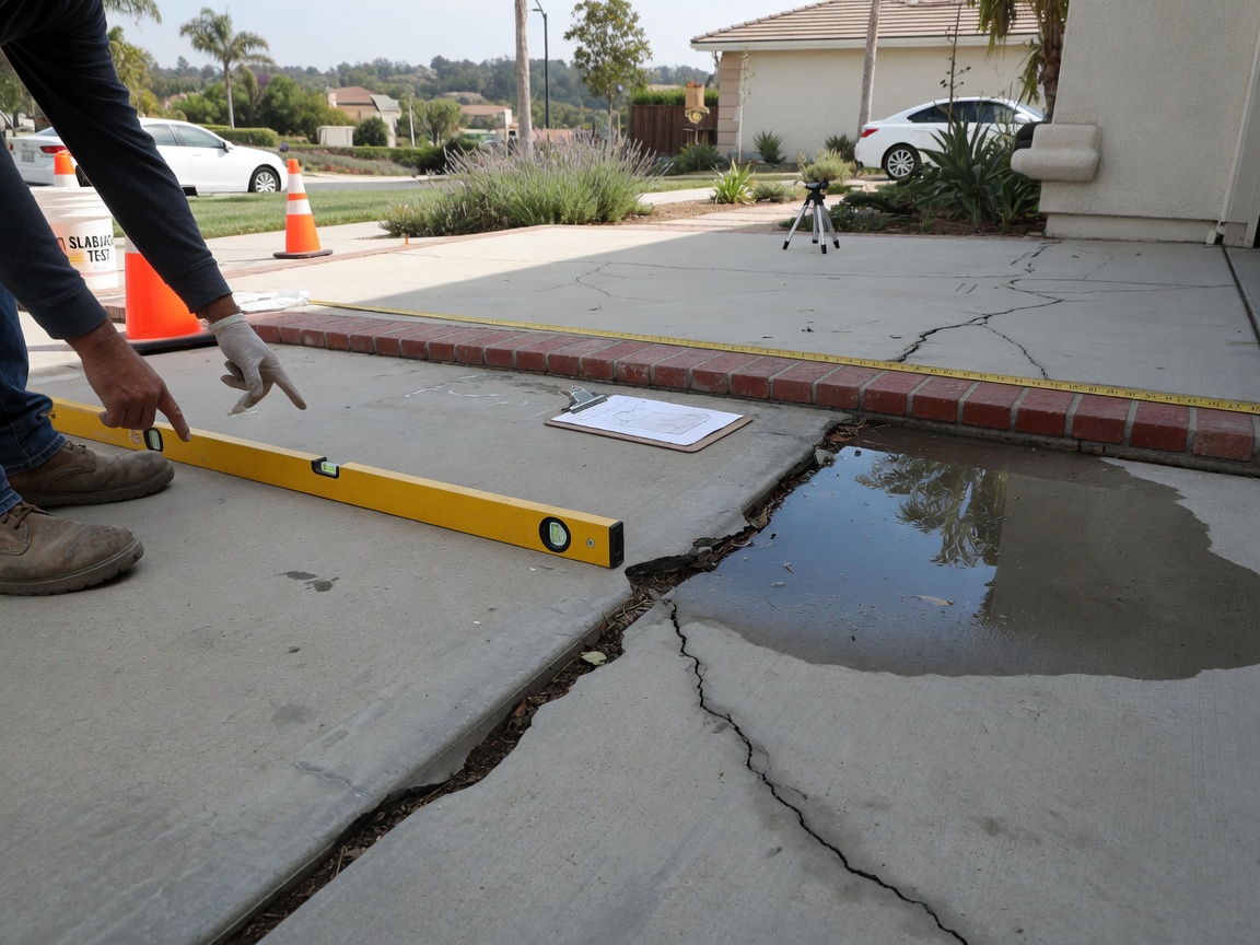 How To Check Driveway And Patio Slabs Before Mudjacking In Irvine