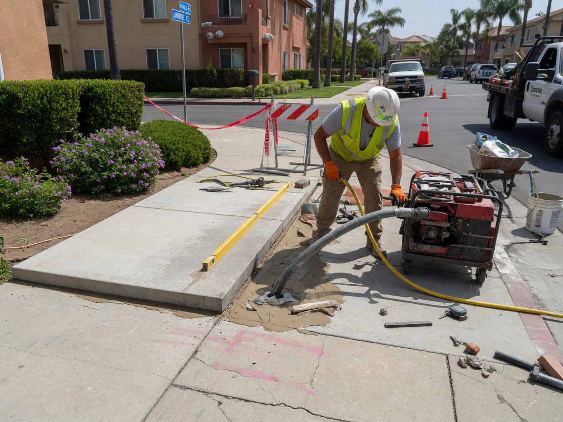 Sidewalk Leveling in Irvine, CA